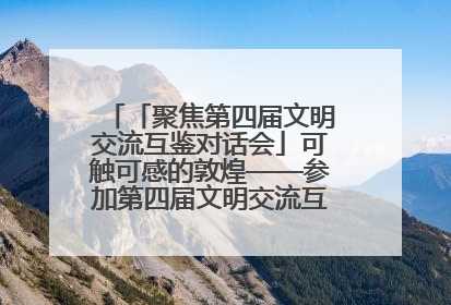 「聚焦第四届文明交流互鉴对话会」可触可感的敦煌——参加第四届文明交流互鉴对话会的外宾参观上元市集