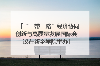 “一带一路”经济协同创新与高质量发展国际会议在新乡学院举办