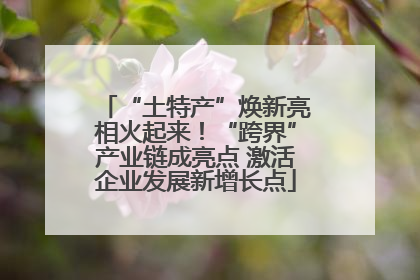 “土特产”焕新亮相火起来！“跨界”产业链成亮点 激活企业发展新增长点