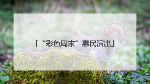 “彩色周末”惠民演出