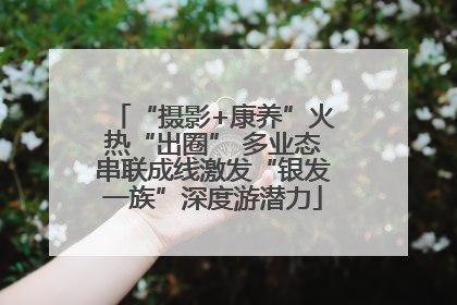 “摄影+康养”火热“出圈” 多业态串联成线激发“银发一族”深度游潜力
