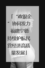 “政银企”协同发力 福建宁德持续护航民营经济高质量发展