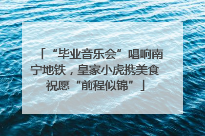 “毕业音乐会”唱响南宁地铁，皇家小虎携美食祝愿“前程似锦”