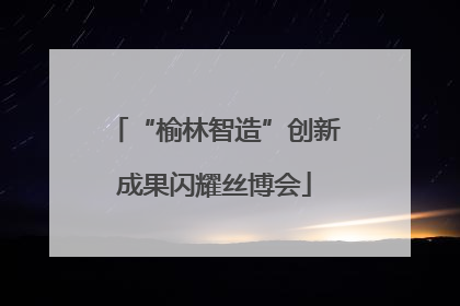 “榆林智造”创新成果闪耀丝博会