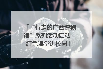 “行走的广西博物馆”系列活动启动 红色课堂进校园