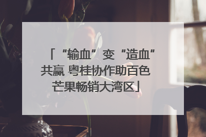 “输血”变“造血”共赢 粤桂协作助百色芒果畅销大湾区