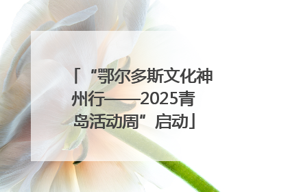 “鄂尔多斯文化神州行——2025青岛活动周”启动