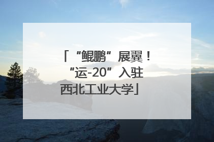 “鲲鹏”展翼！“运-20”入驻西北工业大学