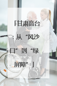 甘肃高台：从“风沙口”到“绿屏障”