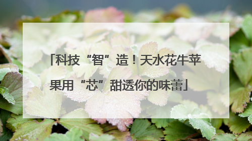 科技“智”造！天水花牛苹果用“芯”甜透你的味蕾