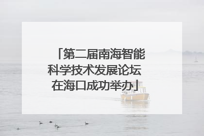 第二届南海智能科学技术发展论坛在海口成功举办
