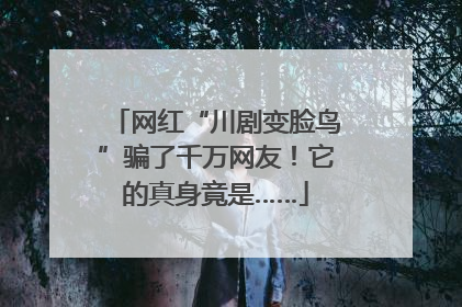 网红“川剧变脸鸟”骗了千万网友！它的真身竟是……