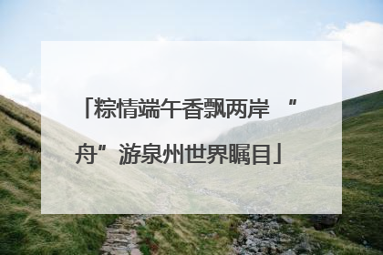 粽情端午香飘两岸 “舟”游泉州世界瞩目