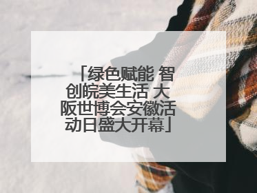 绿色赋能 智创皖美生活 大阪世博会安徽活动日盛大开幕