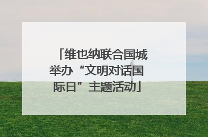 维也纳联合国城举办“文明对话国际日”主题活动