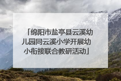 绵阳市盐亭县云溪幼儿园同云溪小学开展幼小衔接联合教研活动