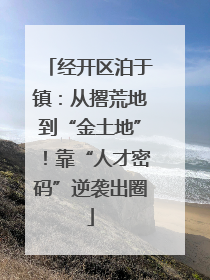 经开区泊于镇：从撂荒地到“金土地”！靠“人才密码”逆袭出圈