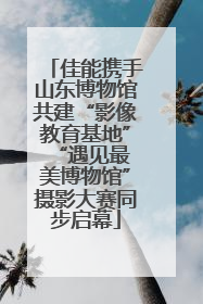 佳能携手山东博物馆共建“影像教育基地” “遇见最美博物馆”摄影大赛同步启幕