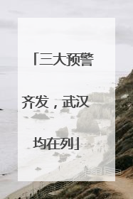 三大预警齐发，武汉均在列