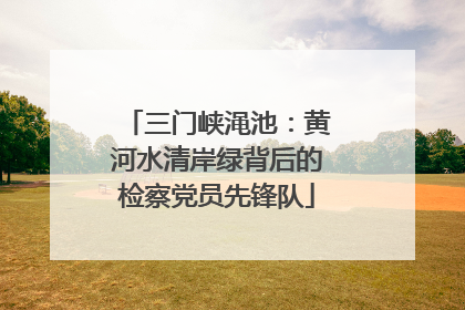 三门峡渑池:黄河水清岸绿背后的检察党员先锋队