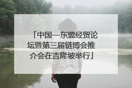 中国—东盟经贸论坛暨第三届链博会推介会在吉隆坡举行