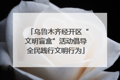 乌鲁木齐经开区“文明盲盒”活动倡导全民践行文明行为