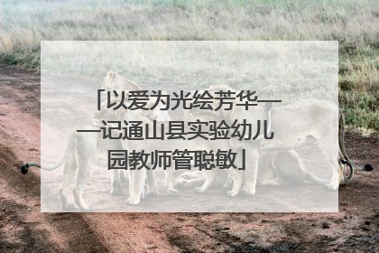 以爱为光绘芳华——记通山县实验幼儿园教师管聪敏