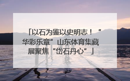 以石为鉴以史明志！“华彩乐章”山东体育集藏展聚焦“岱石丹心”