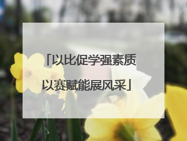 以比促学强素质 以赛赋能展风采