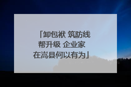 卸包袱 筑防线 帮升级 企业家在嵩县何以有为