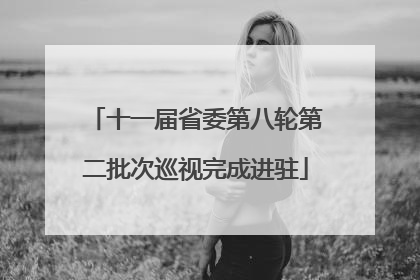 十一届省委第八轮第二批次巡视完成进驻
