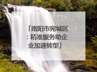 南阳市宛城区：精准服务助企业加速转型