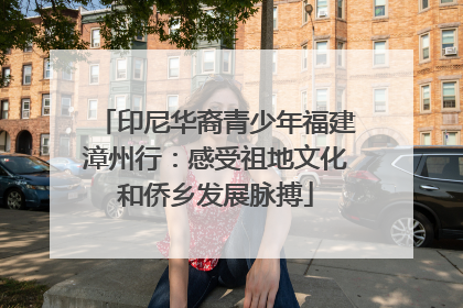 印尼华裔青少年福建漳州行：感受祖地文化和侨乡发展脉搏