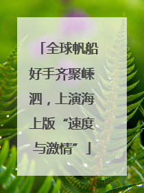 全球帆船好手齐聚嵊泗，上演海上版“速度与激情”