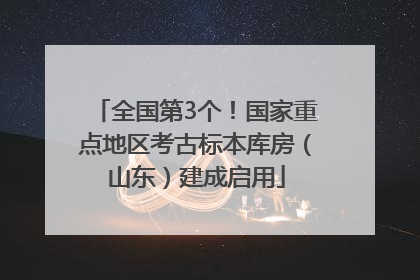 全国第3个！国家重点地区考古标本库房（山东）建成启用
