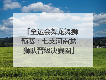 全运会舞龙舞狮预赛：七支河南龙狮队晋级决赛圈