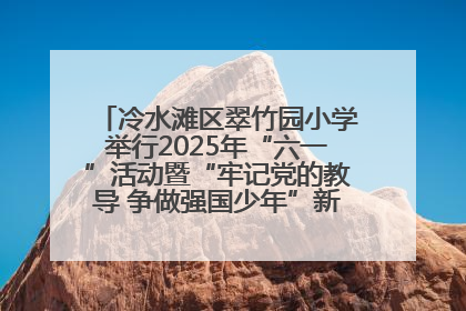 冷水滩区翠竹园小学举行2025年“六一”活动暨“牢记党的教导 争做强国少年”新队员入队仪式