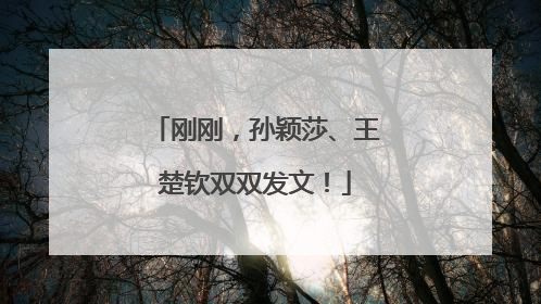 刚刚，孙颖莎、王楚钦双双发文！