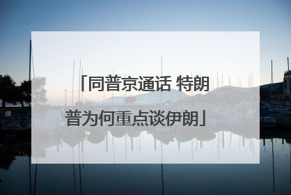 同普京通话 特朗普为何重点谈伊朗