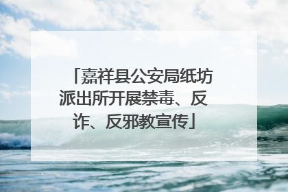 嘉祥县公安局纸坊派出所开展禁毒、反诈、反邪教宣传