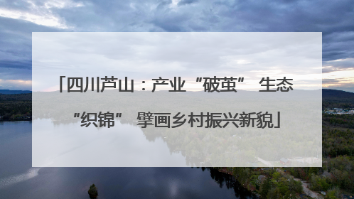 四川芦山：产业“破茧” 生态“织锦” 擘画乡村振兴新貌