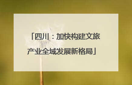 四川：加快构建文旅产业全域发展新格局
