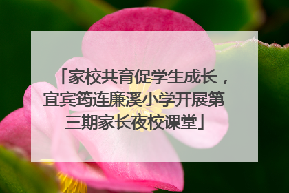 家校共育促学生成长，宜宾筠连廉溪小学开展第三期家长夜校课堂