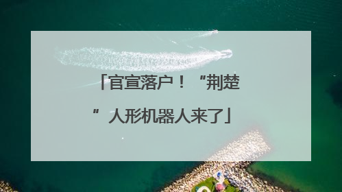 官宣落户！“荆楚”人形机器人来了