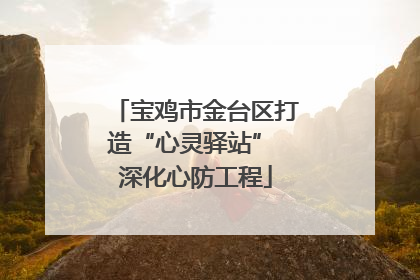 宝鸡市金台区打造“心灵驿站” 深化心防工程