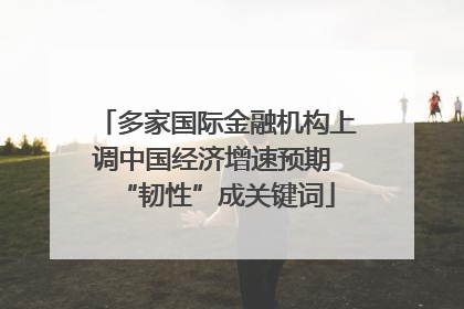 多家国际金融机构上调中国经济增速预期 “韧性”成关键词
