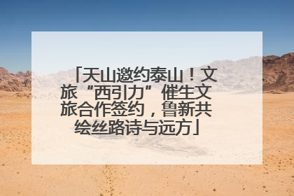 天山邀约泰山！文旅“西引力”催生文旅合作签约，鲁新共绘丝路诗与远方