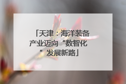 天津：海洋装备产业迈向“数智化”发展新路
