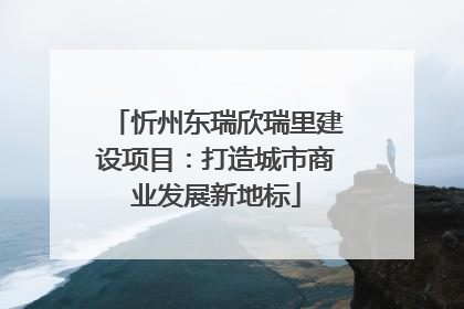 忻州东瑞欣瑞里建设项目：打造城市商业发展新地标