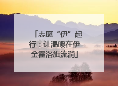志愿“伊”起行：让温暖在伊金霍洛旗流淌